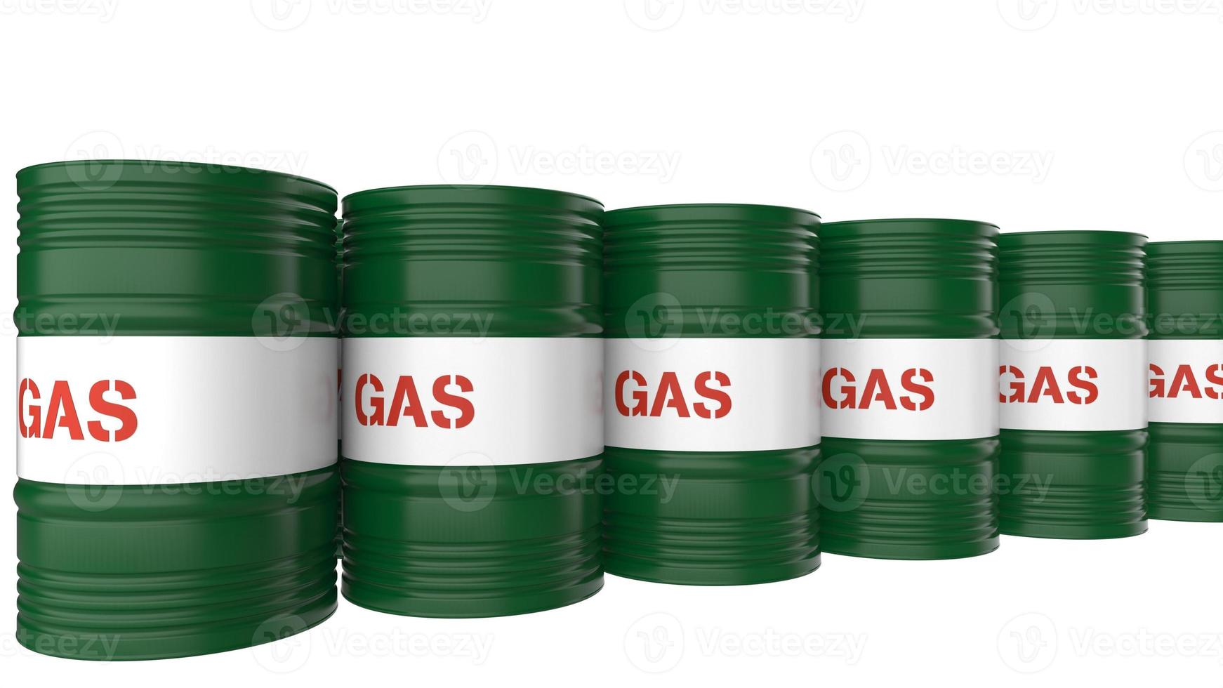 White background illustration with fuel oil gas cylinder 3d render photo