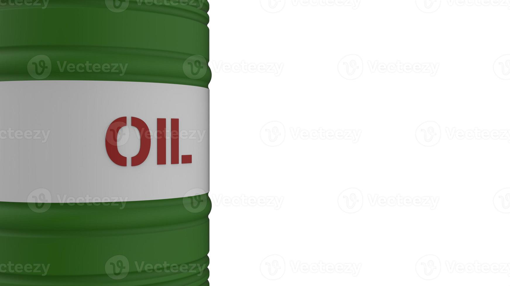 oil barrel isolated on white background 3d illustration image photo