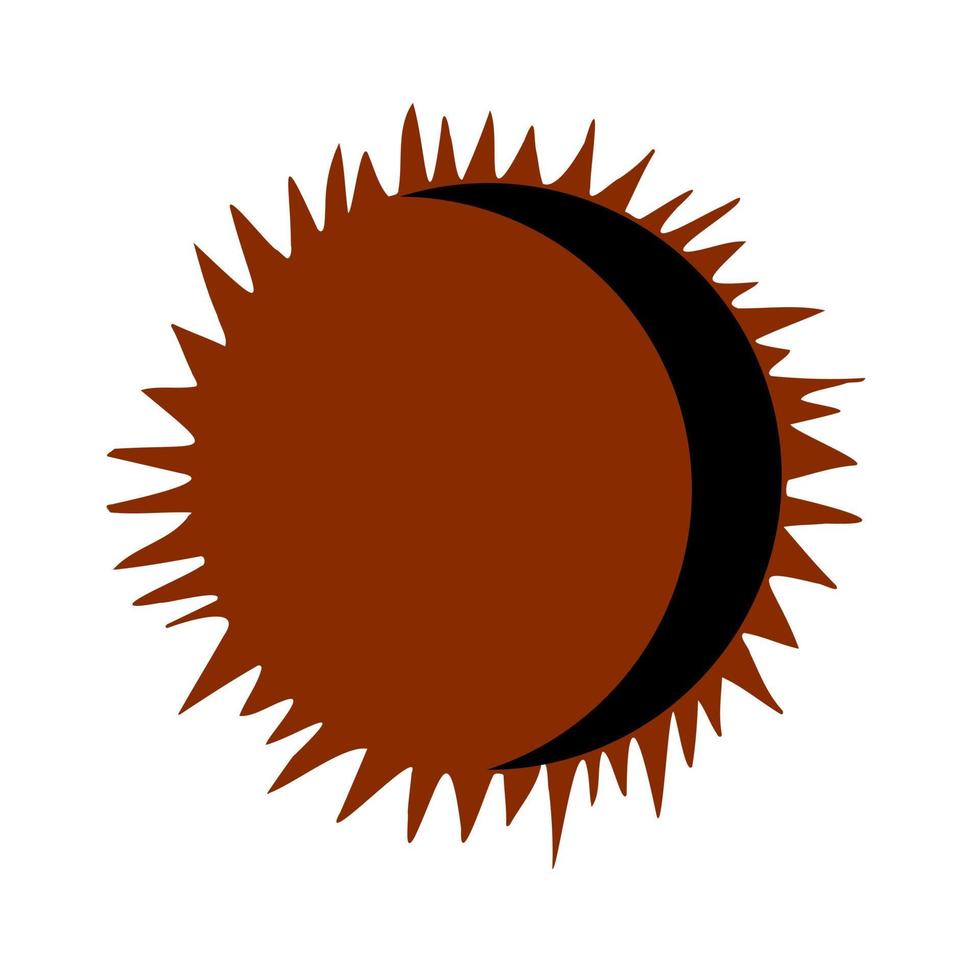 Solar eclipse, vector. vector