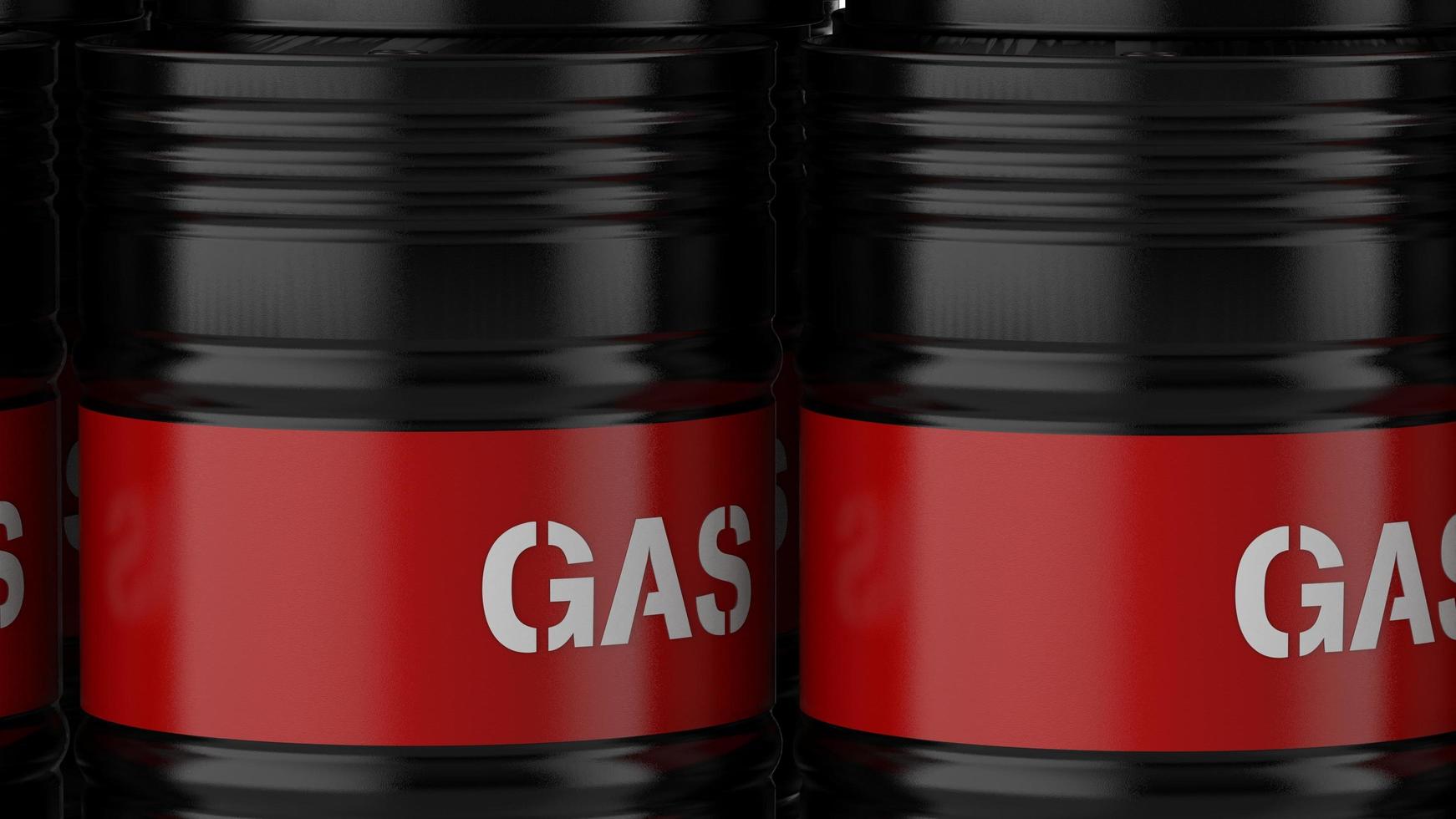 White background illustration with fuel oil gas cylinder 3d render photo