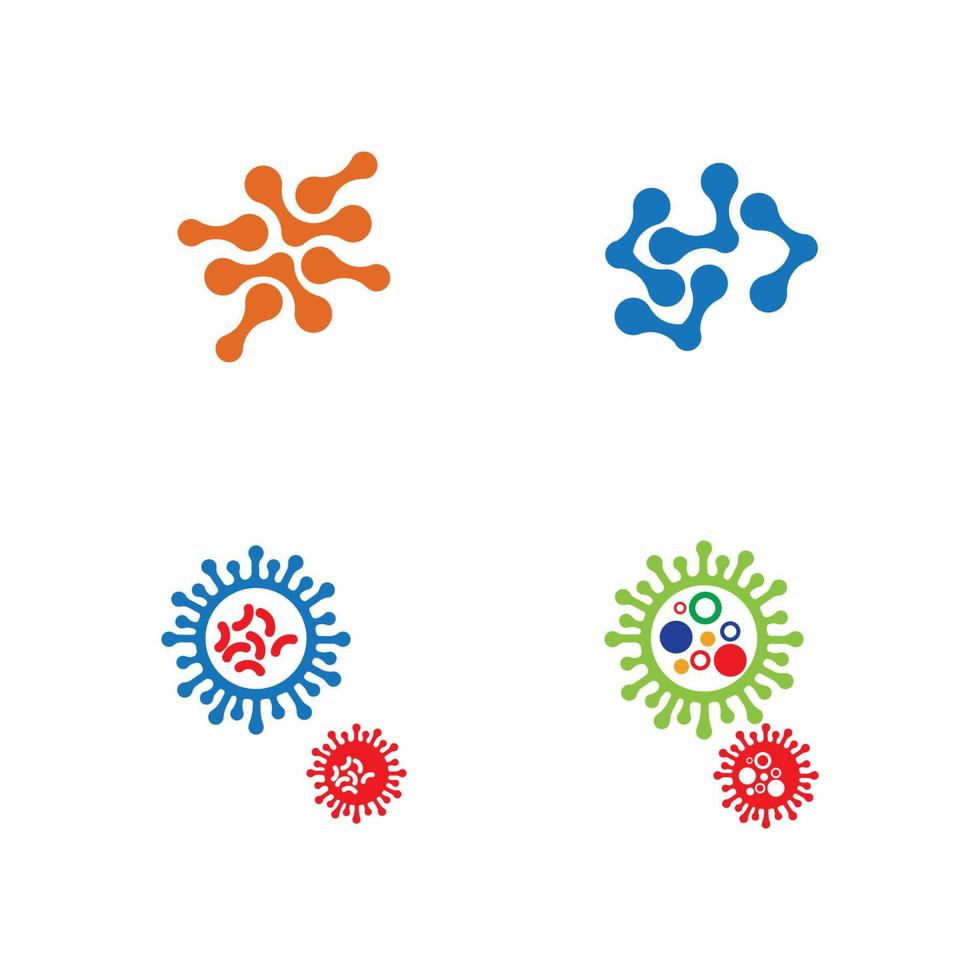 virus logo illustration vector