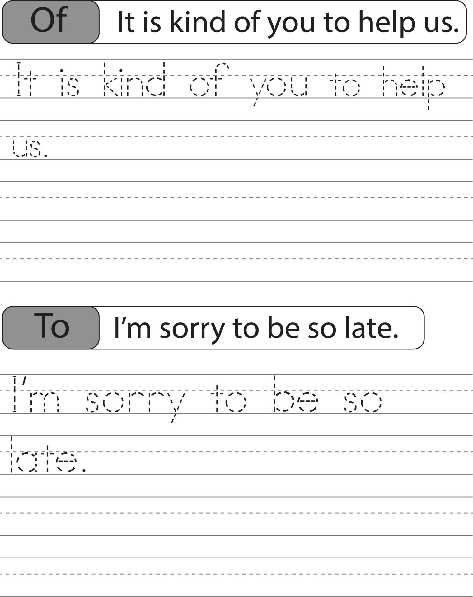 writing the simple sentence worksheets alphabet activity for pre schoolers and kindergarten student 6839786 vector art at vecteezy