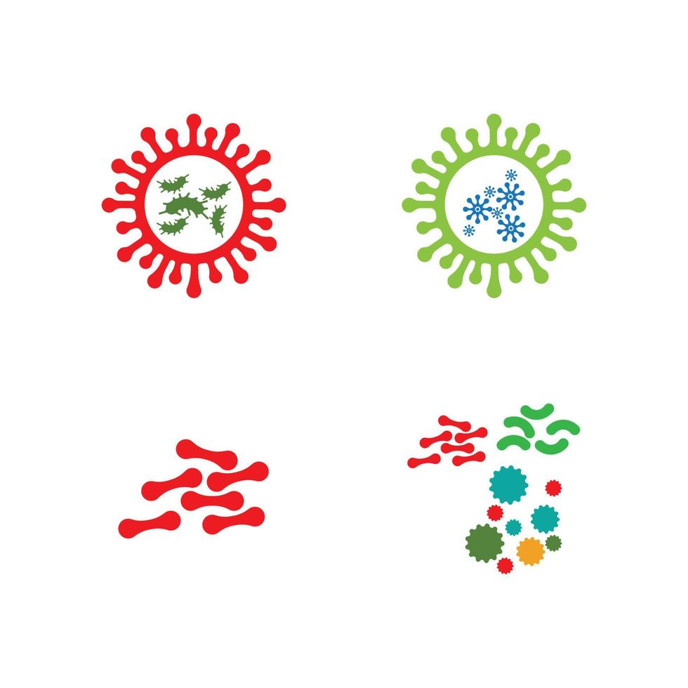 virus logo illustration vector