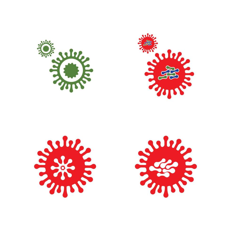 virus logo illustration vector