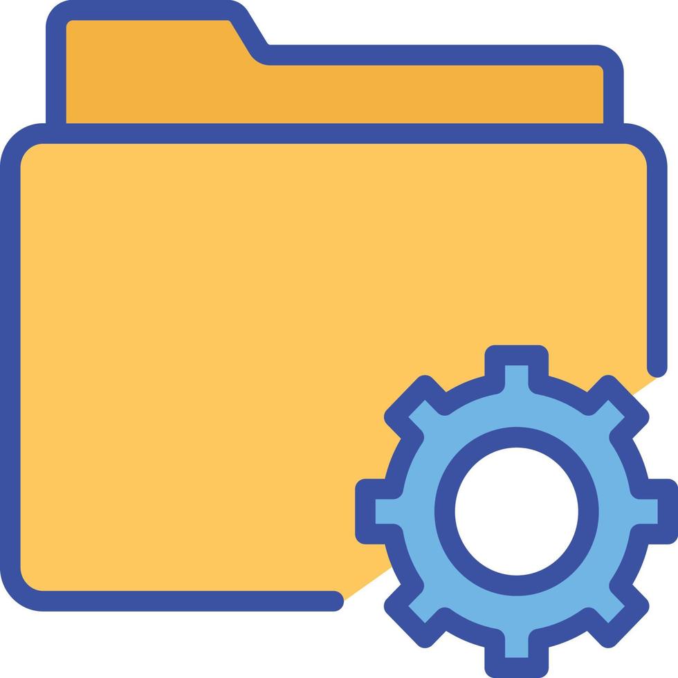 Folder setting Isolated Vector icon which can easily modify or edit