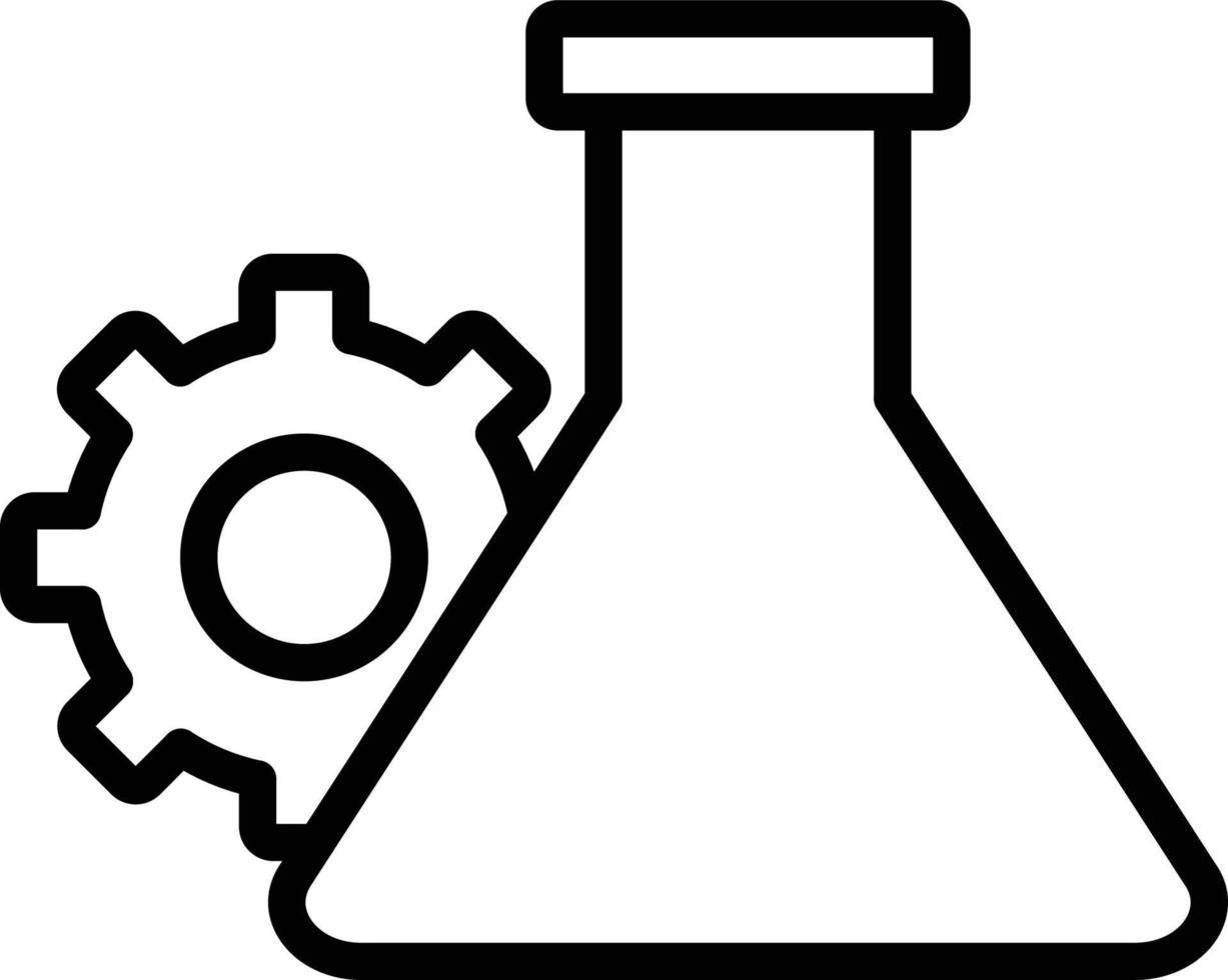 Flask experiment Isolated Vector icon which can easily modify or edit