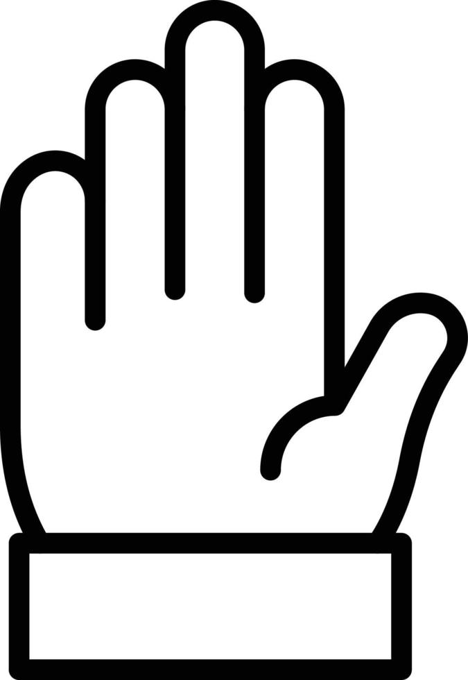 detener el icono vectorial aislado de la mano que se puede modificar o editar fácilmente vector