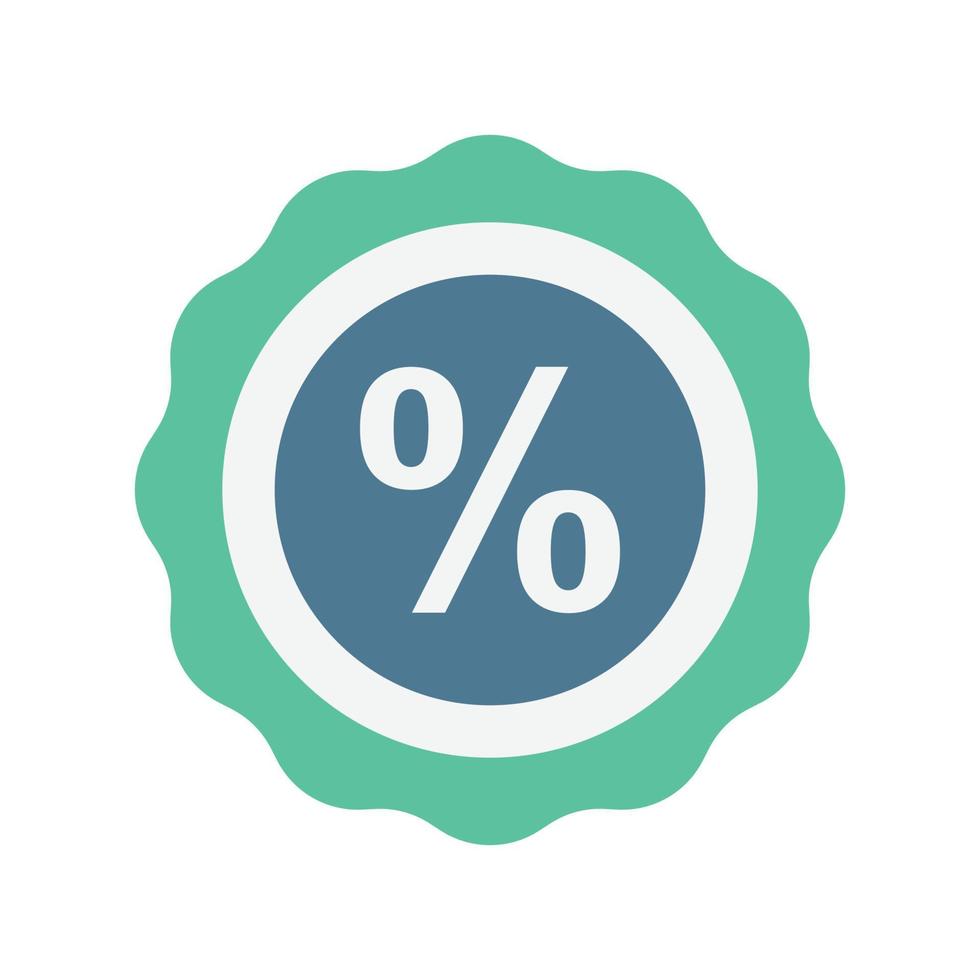 Percent sticker Vector icon which is suitable for commercial work and easily modify or edit it