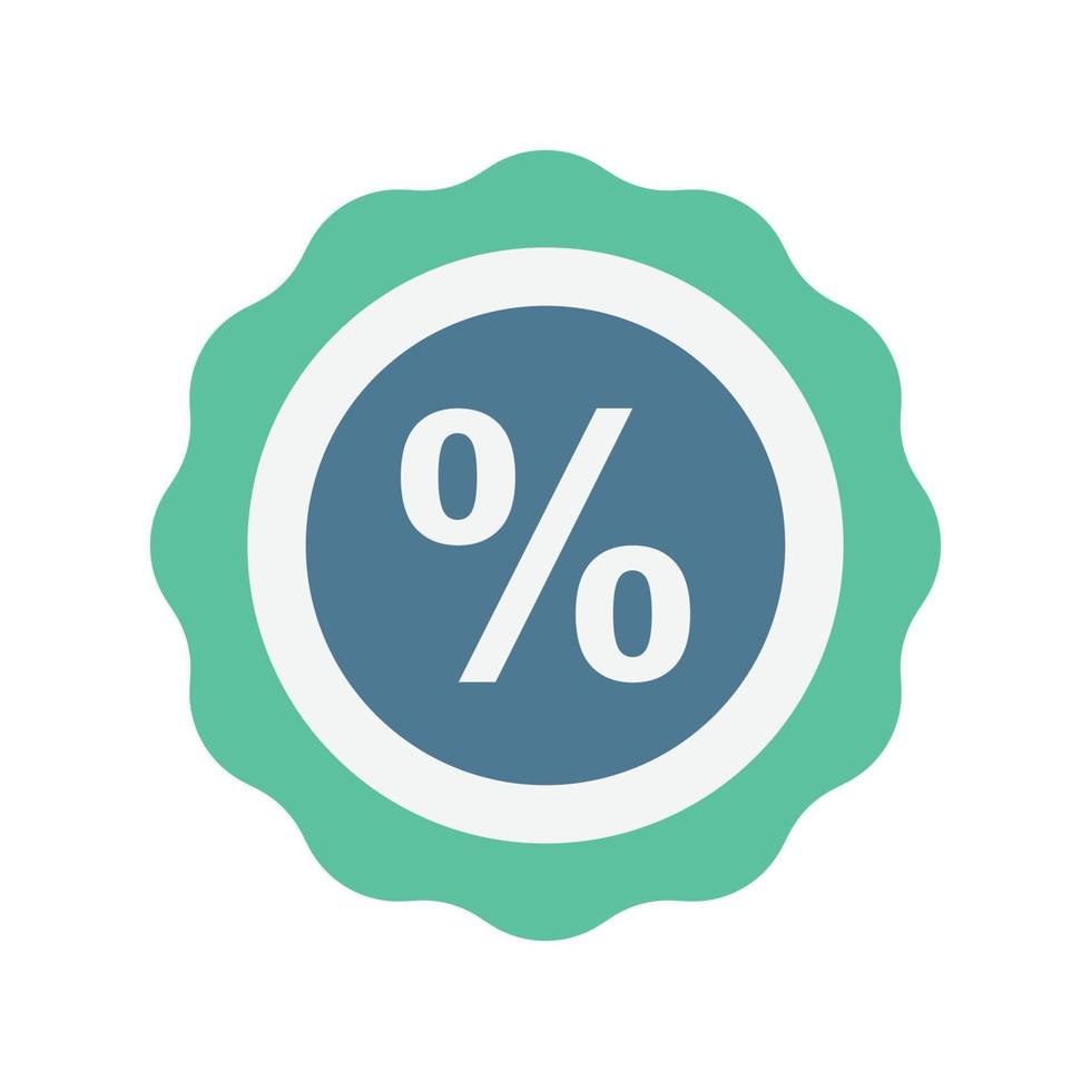 Percent sticker Vector icon which is suitable for commercial work and easily modify or edit it