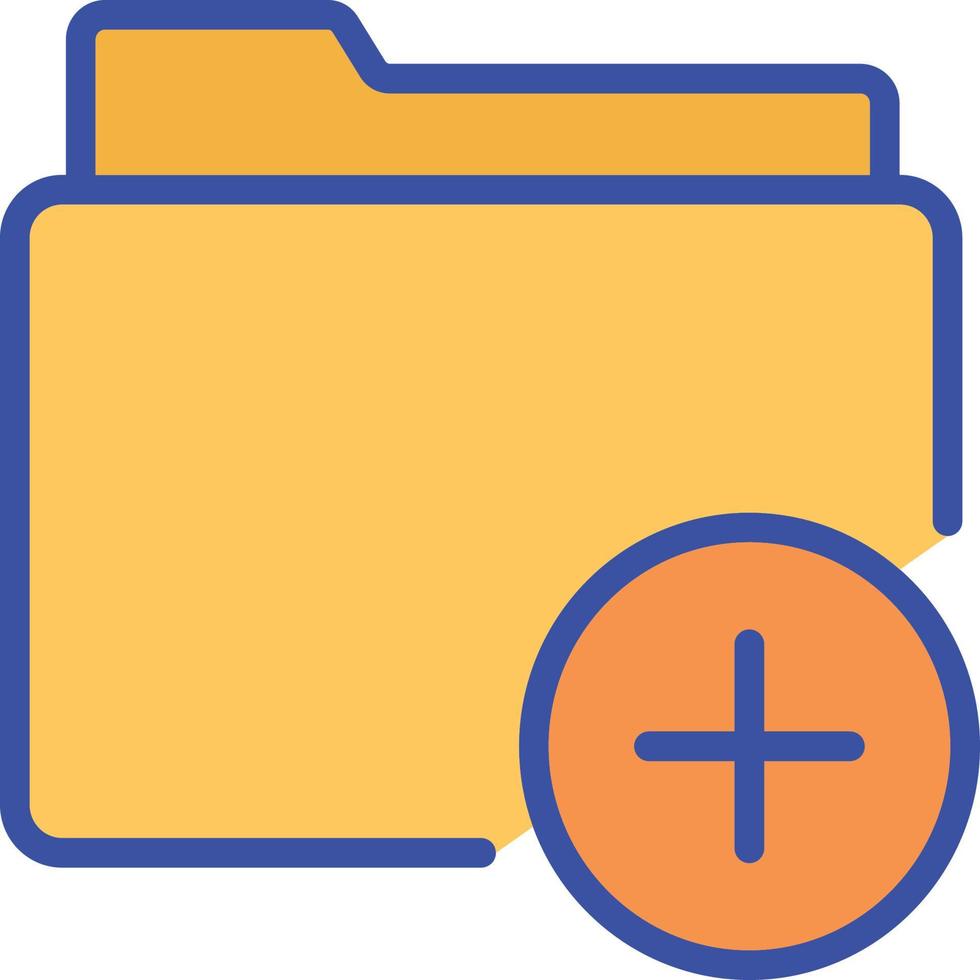 Add folder Isolated Vector icon which can easily modify or edit