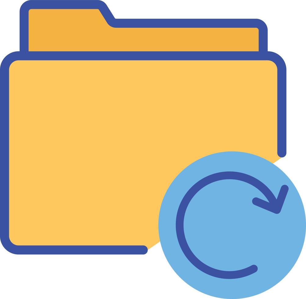 Folder restore Isolated Vector icon which can easily modify or edit