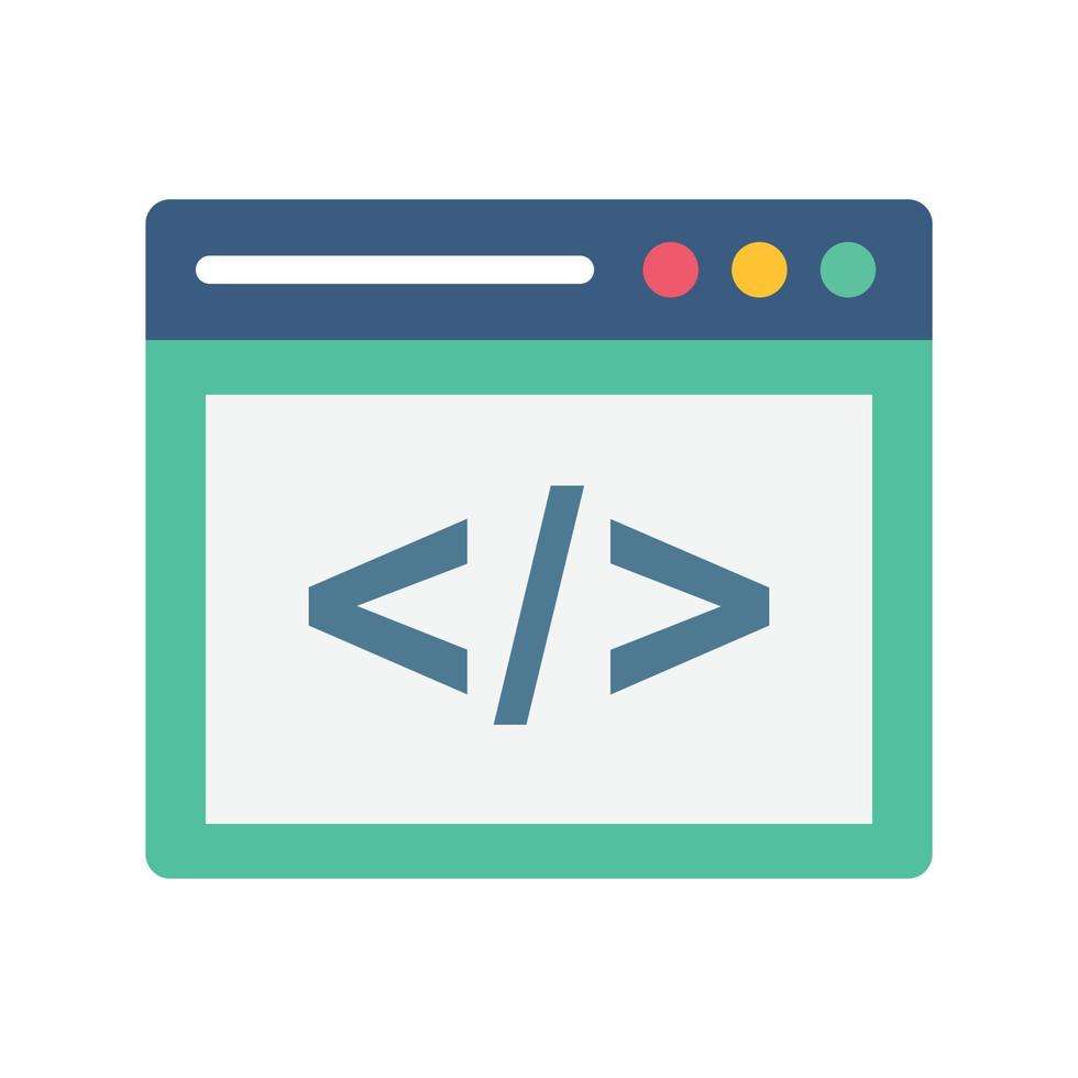 Coding Vector icon which is suitable for commercial work and easily modify or edit it