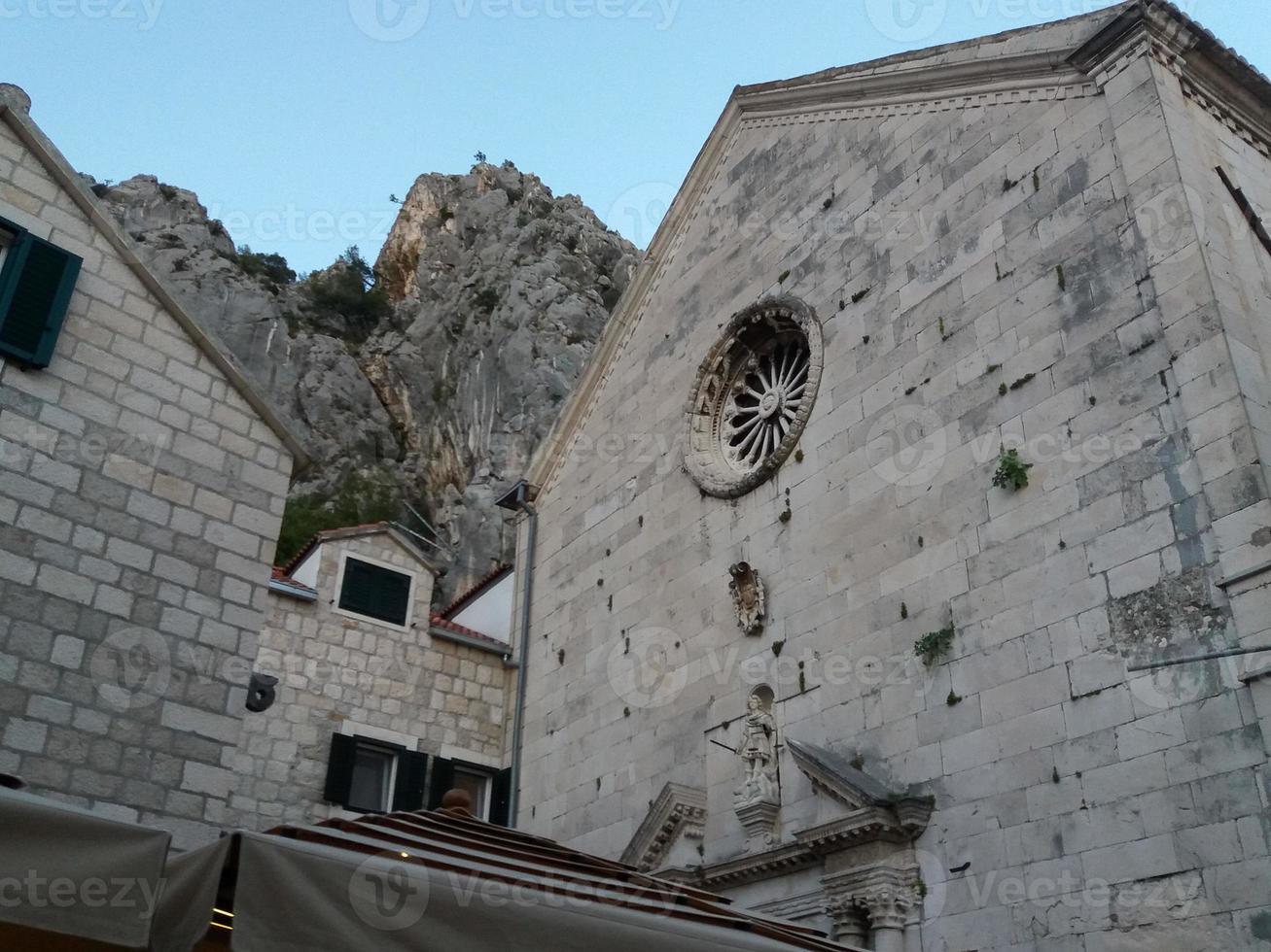 View of the city of Omis photo