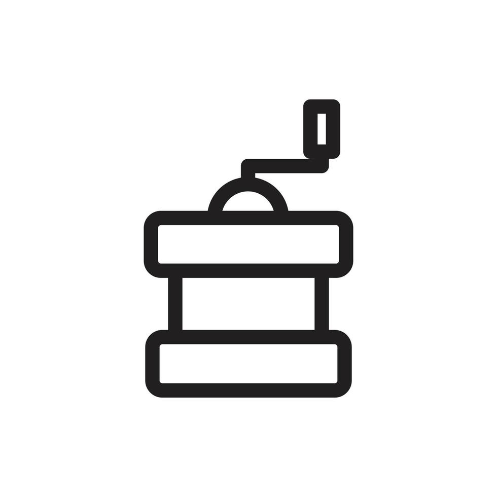 grinder coffee icon for website, presentation symbol vector