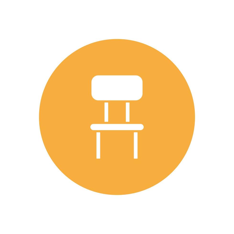 chair for website graphic resource, presentation, symbol vector