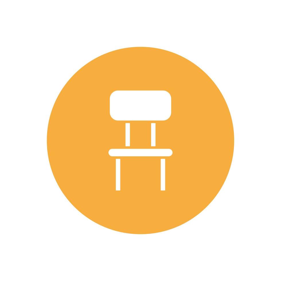 chair for website graphic resource, presentation, symbol vector