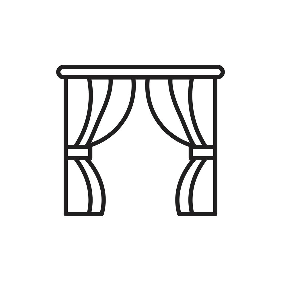 curtain for website graphic resource, presentation, symbol vector