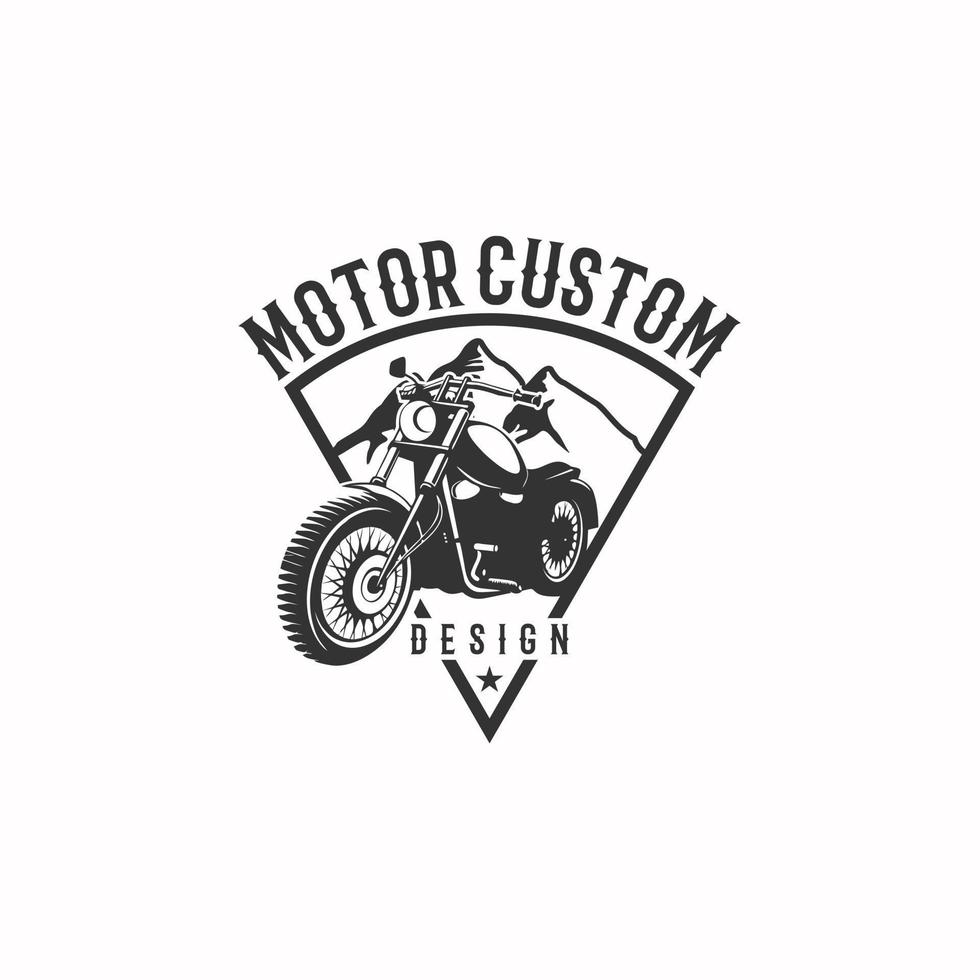 Motor Custom Logo Sign Design vector