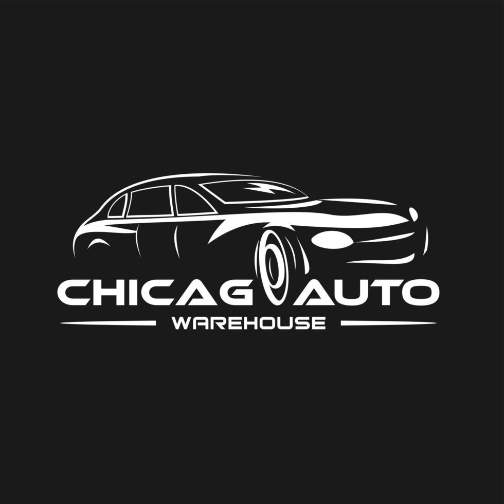 diseño de letrero de logotipo automático de automóvil vector