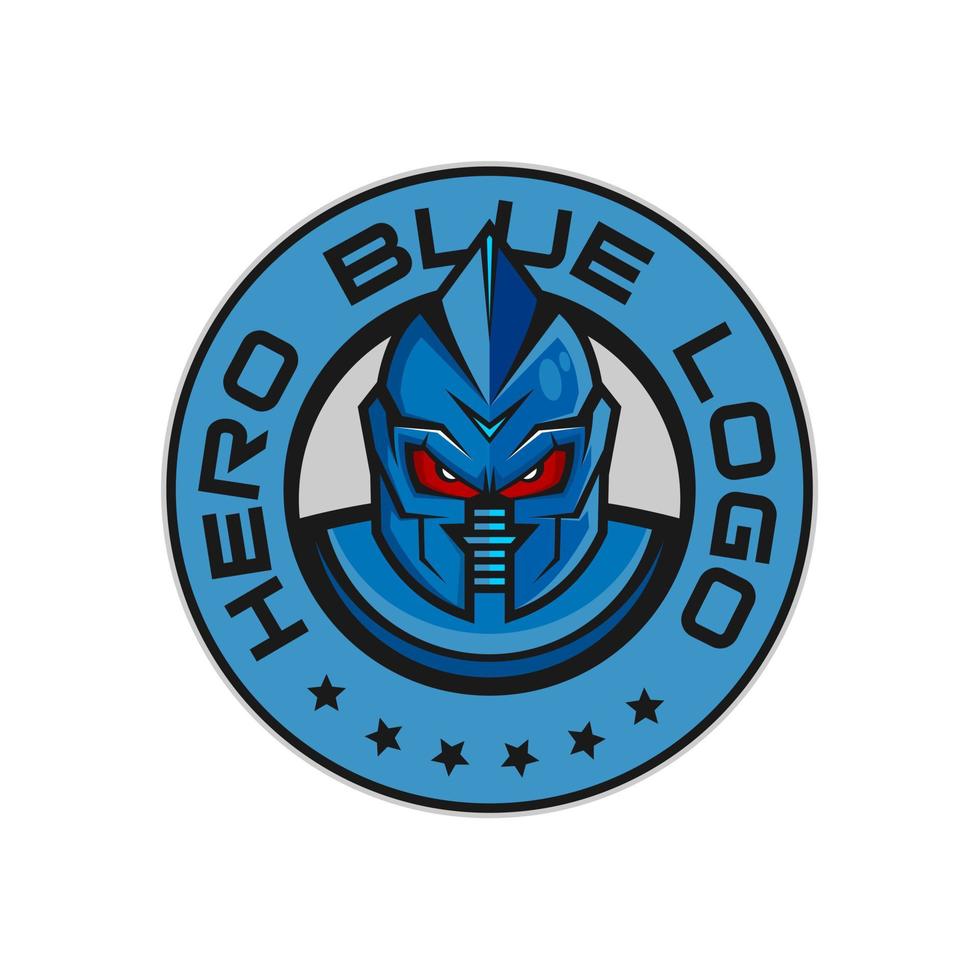 Robot Hero Logo Sign Design vector