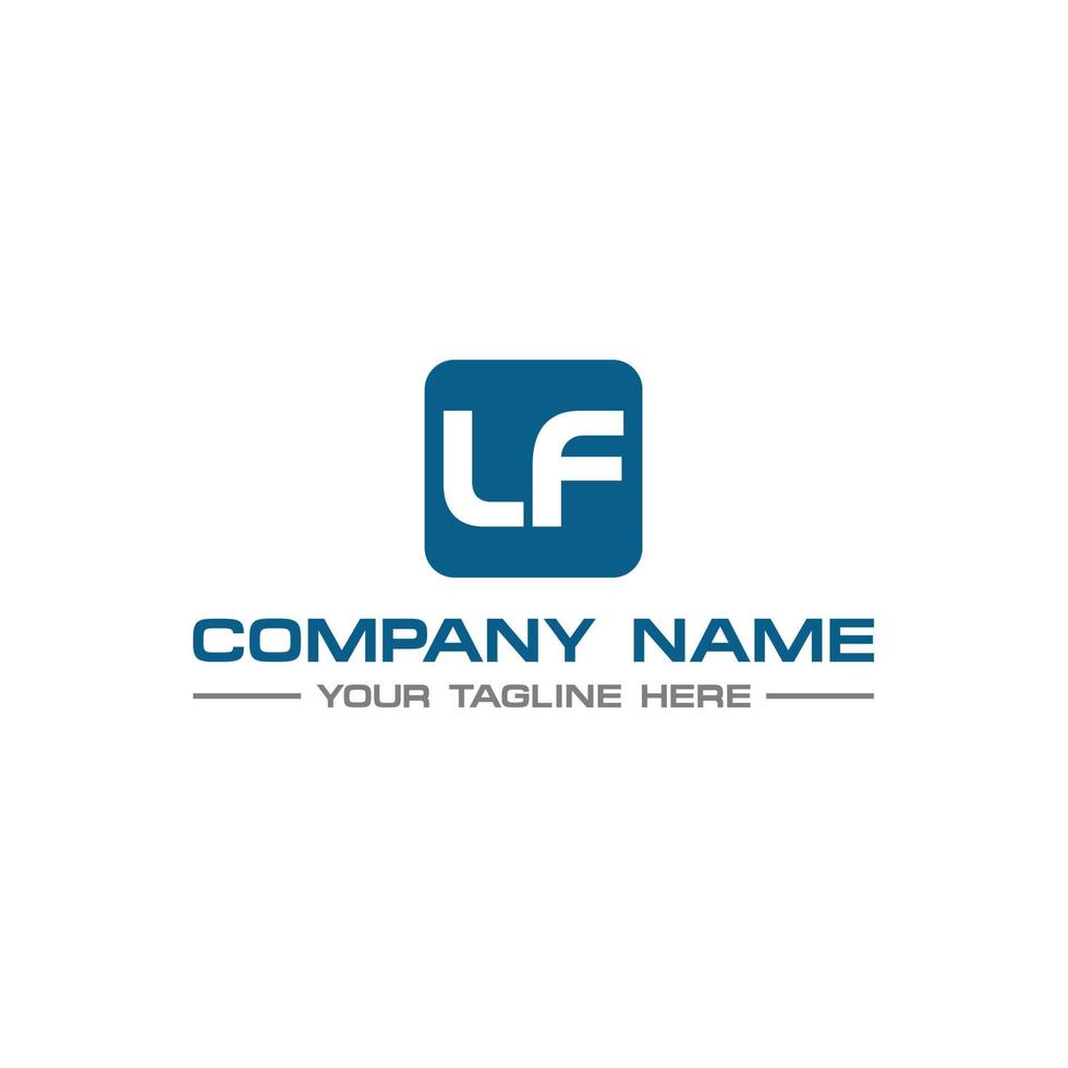 LF Initial Logo Sign Design for Your Company vector