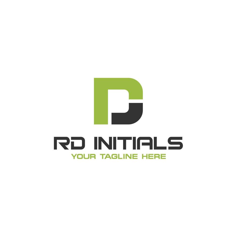 RD Initial Logo Sign design vector