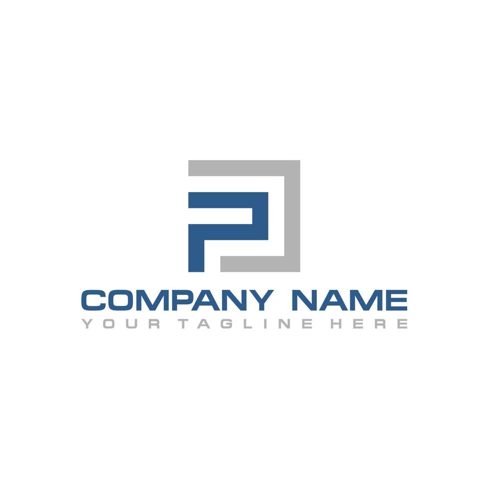 FP Initial Logo Sign Design for Your Company vector