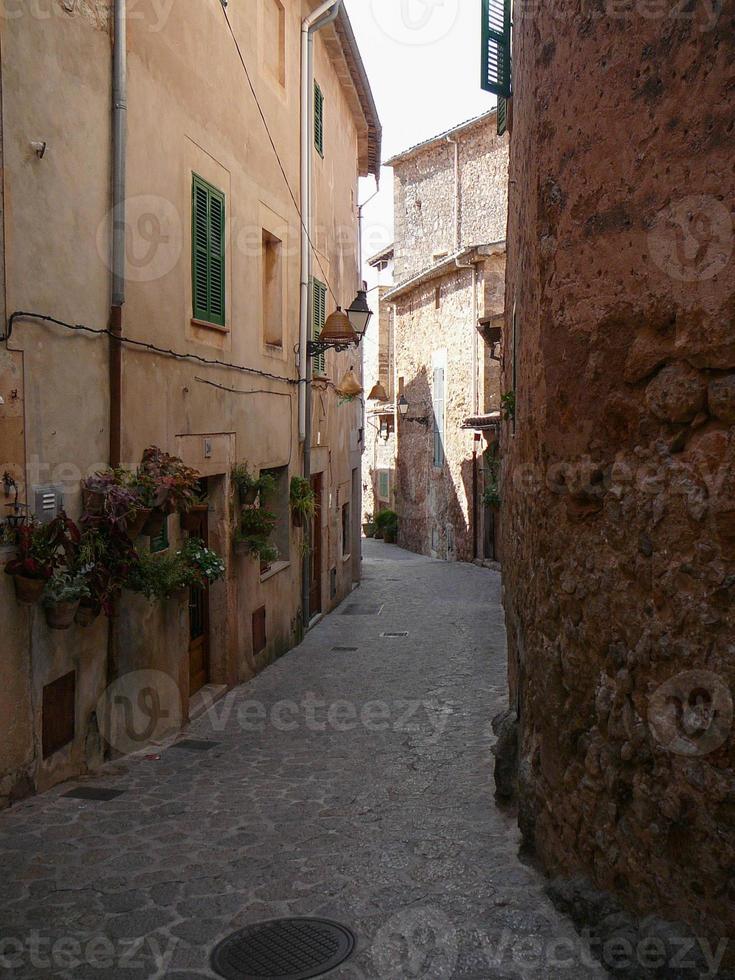 View of the city of Valldemossa photo