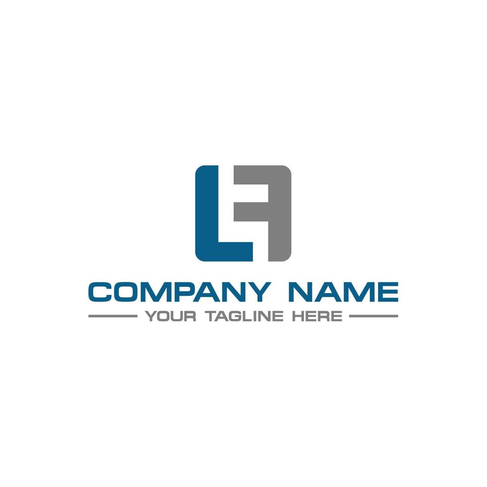 LF Initial Logo Sign Design for Your Company vector