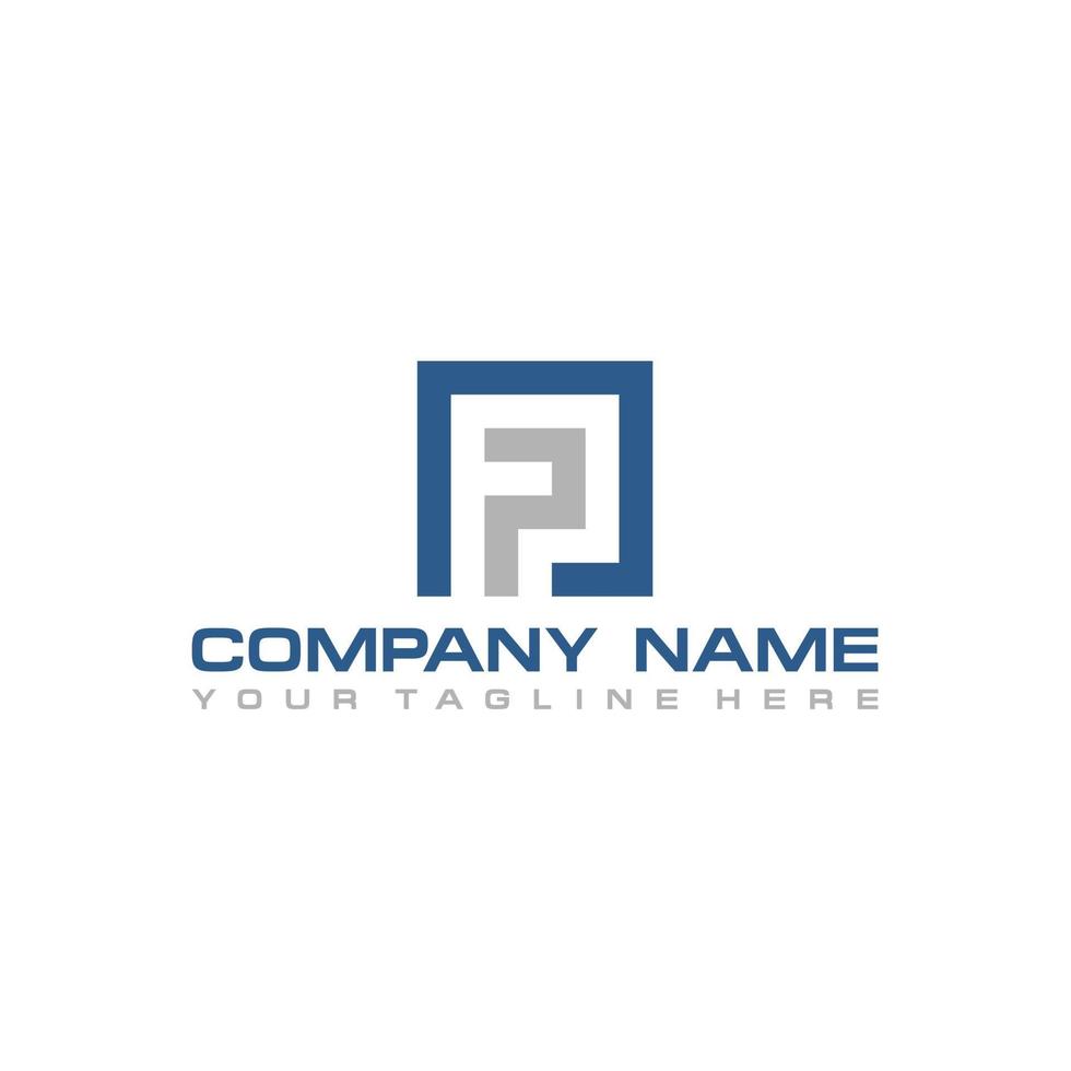 FP Initial Logo Sign Design for Your Company vector