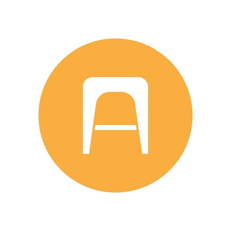 chair for website graphic resource, presentation, symbol vector