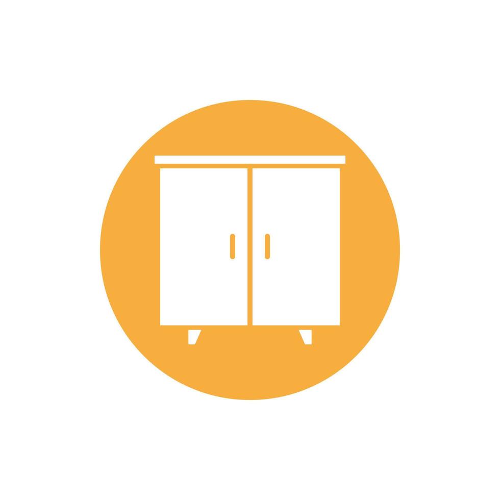 cupboard wardrobe for website graphic resource, presentation, symbol vector