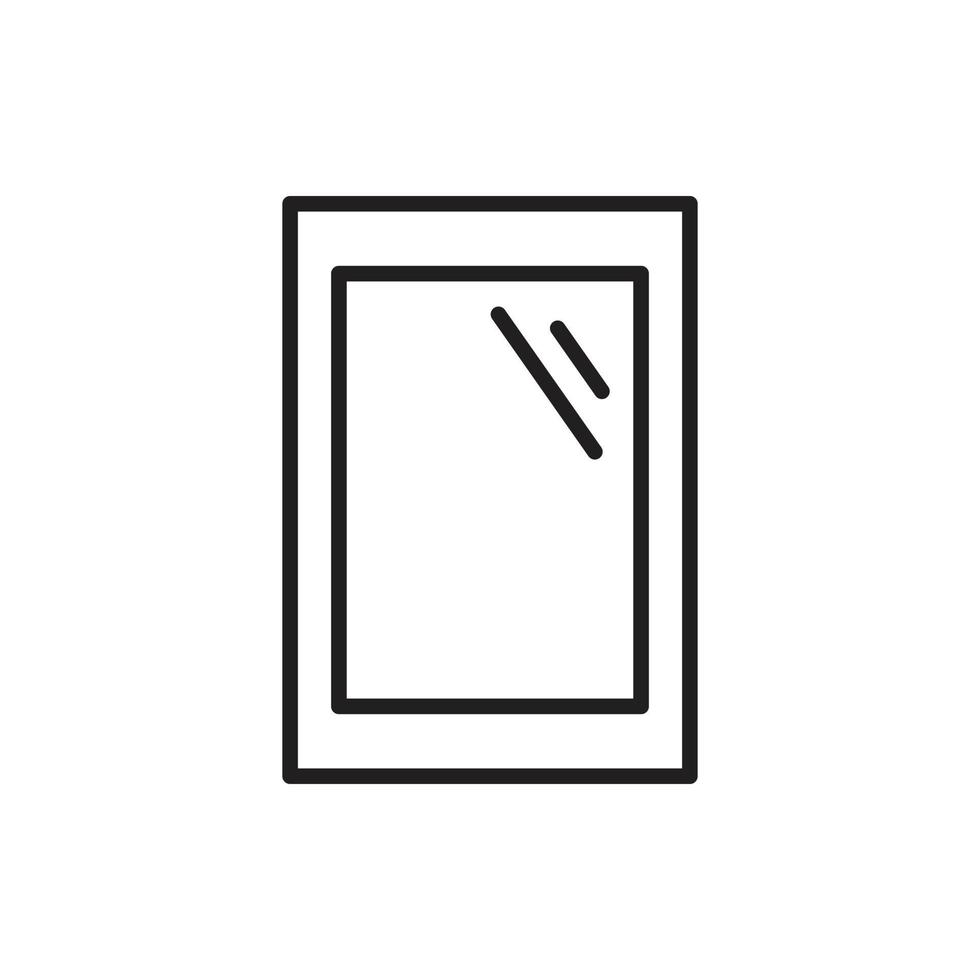 mirror icon for website graphic resource, presentation, symbol vector