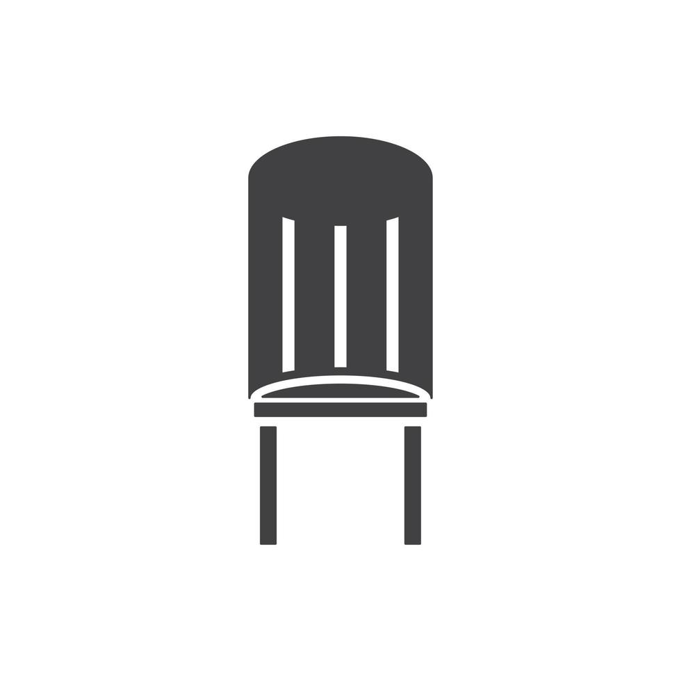 wooden chair for website graphic resource, presentation, symbol vector