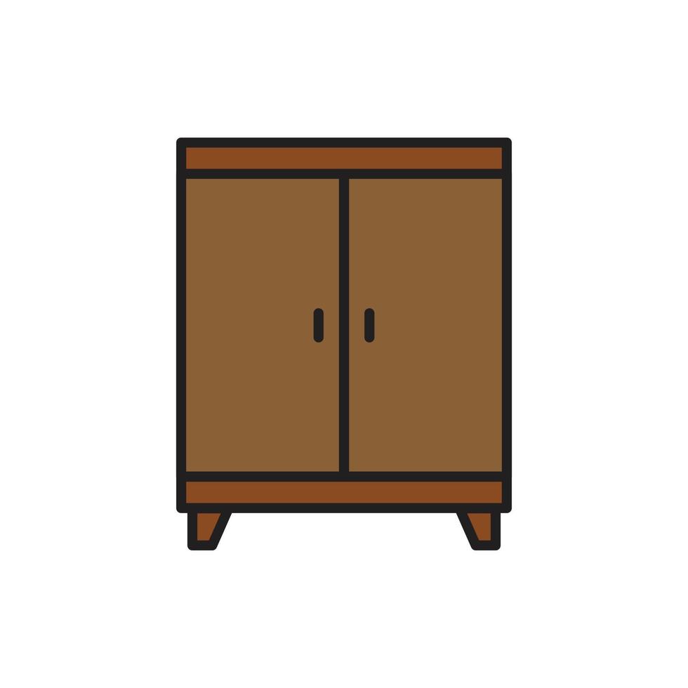 cupboard wardrobe for website graphic resource, presentation, symbol vector