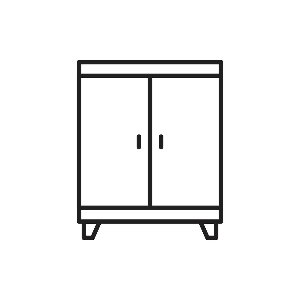 cupboard wardrobe for website graphic resource, presentation, symbol vector