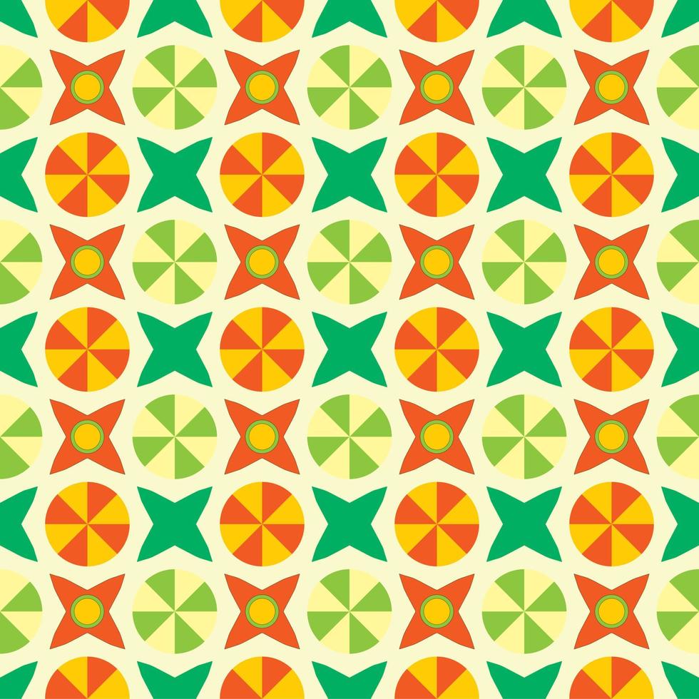 vintage geometric repeated pattern vector