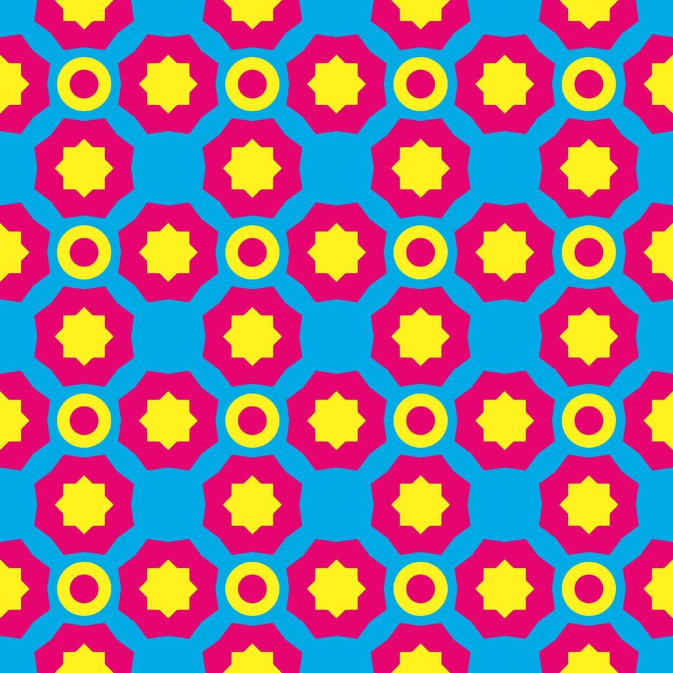 vintage geometric repeated pattern vector