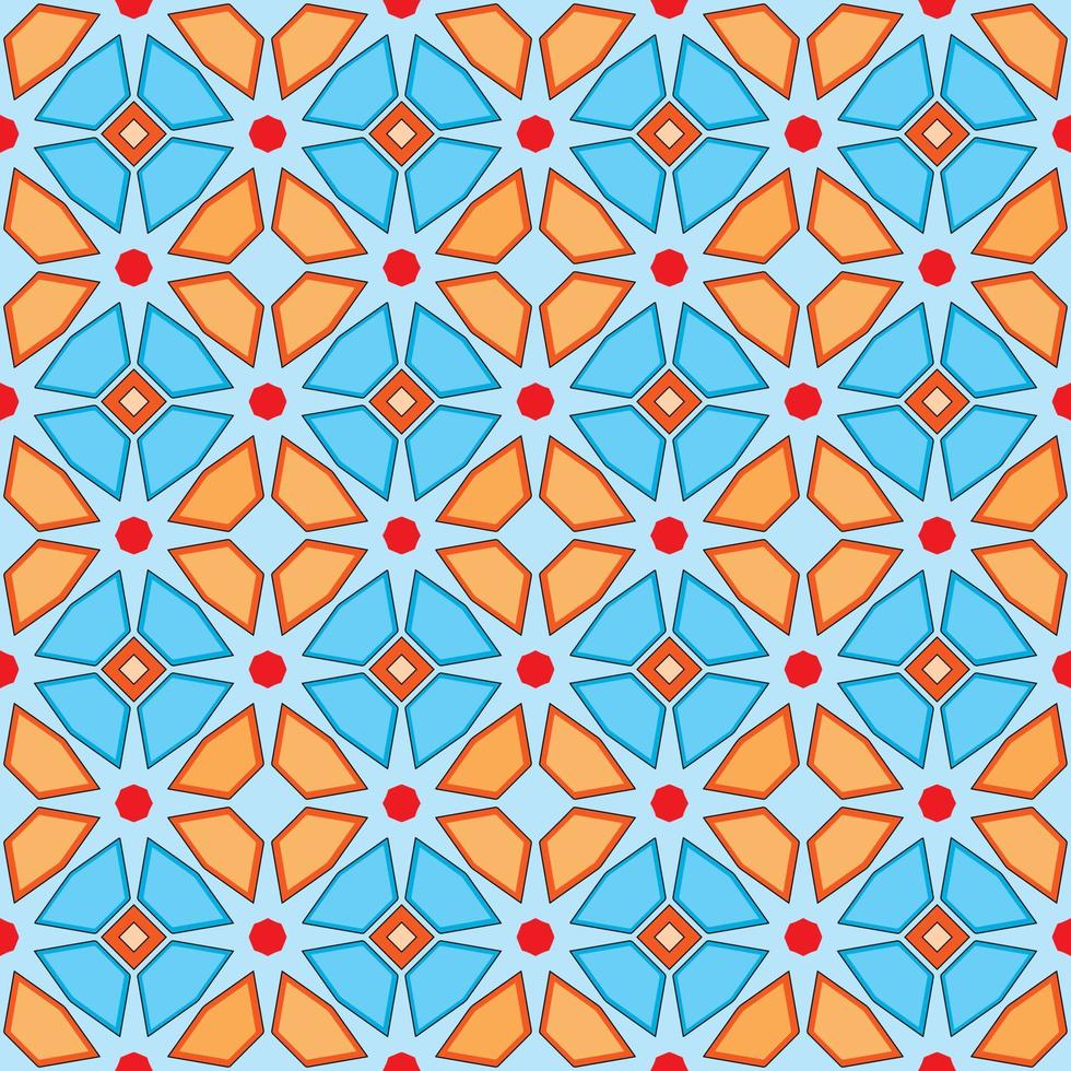 vintage geometric repeated pattern vector