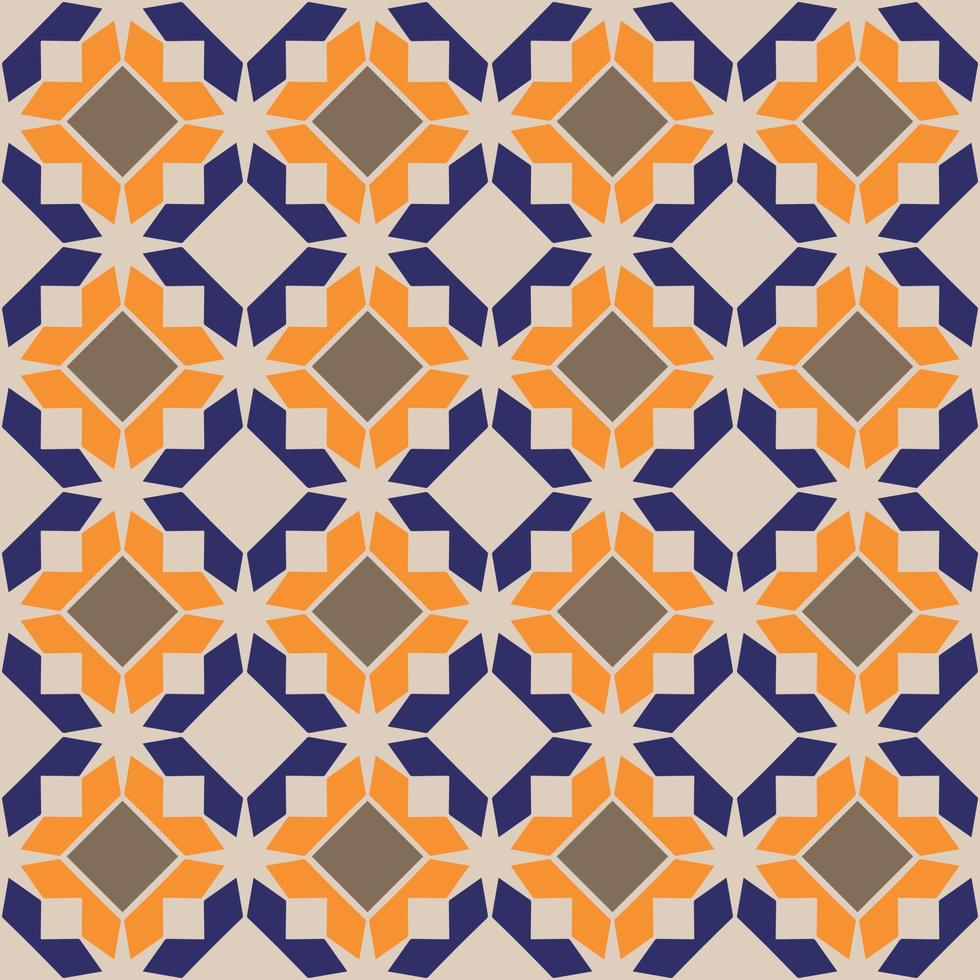 vintage geometric repeated pattern vector