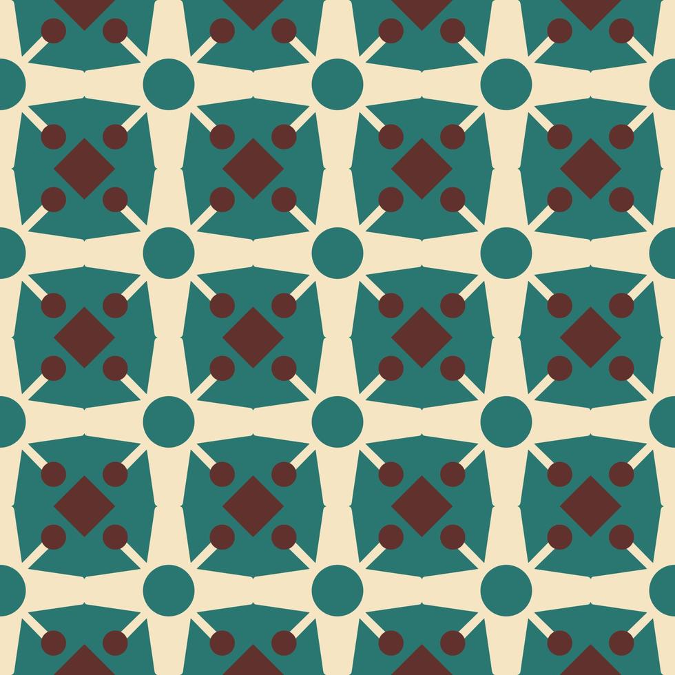 abstract geometric pattern with vintage style vector