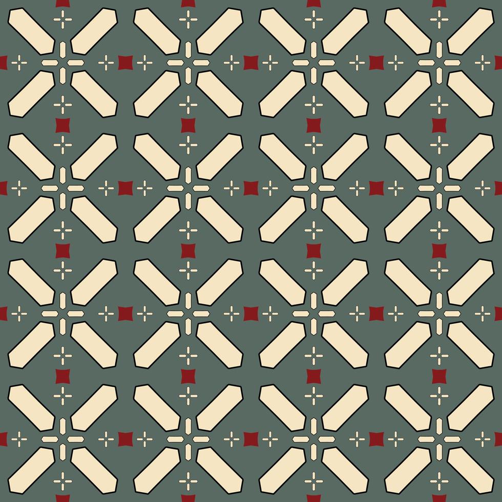 abstract geometric pattern with vintage style vector