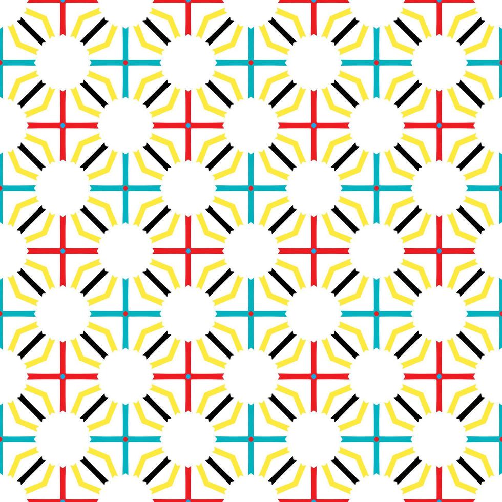 abstract geometric pattern with vintage style vector