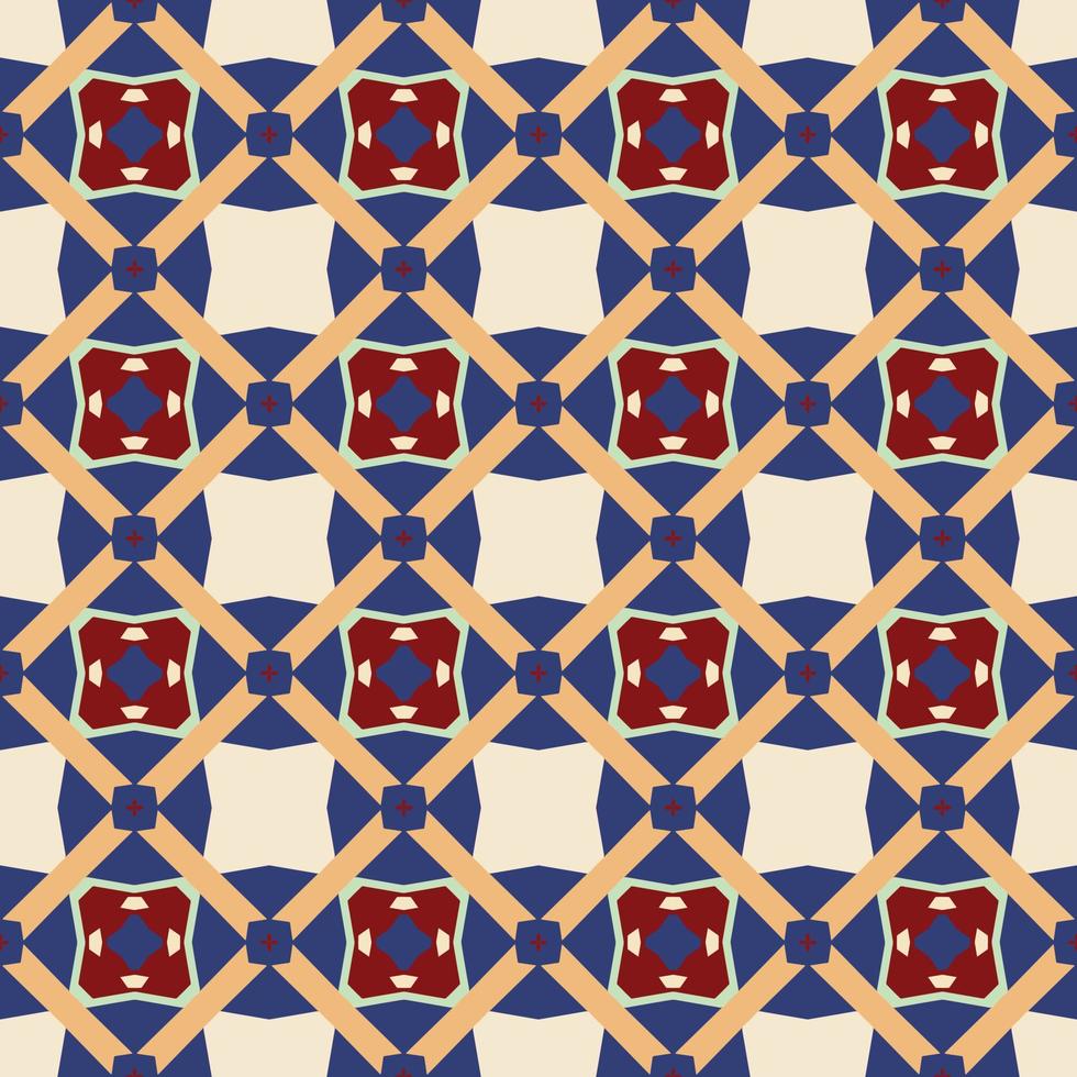 abstract geometric pattern with vintage style vector