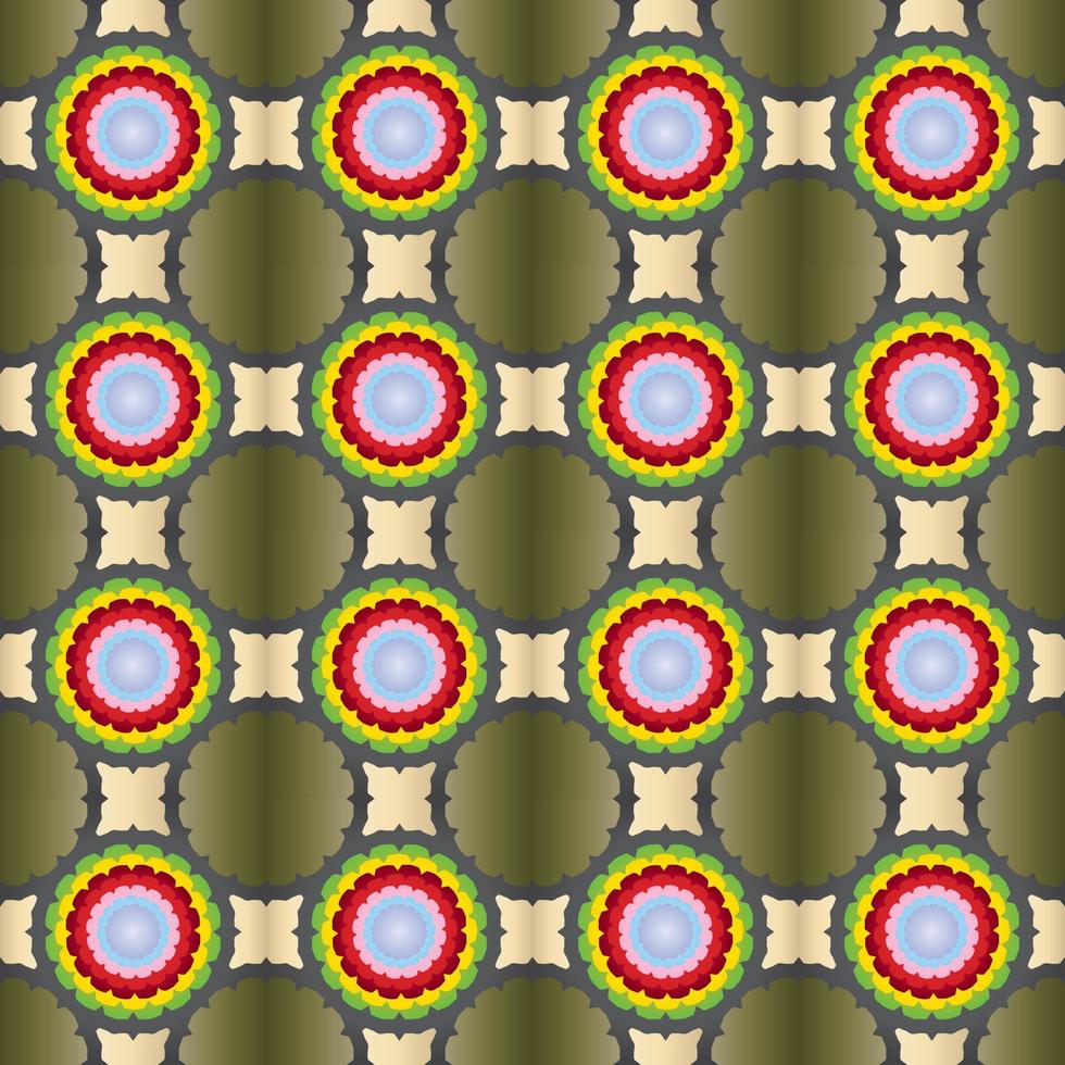 abstract geometric pattern with vintage style vector