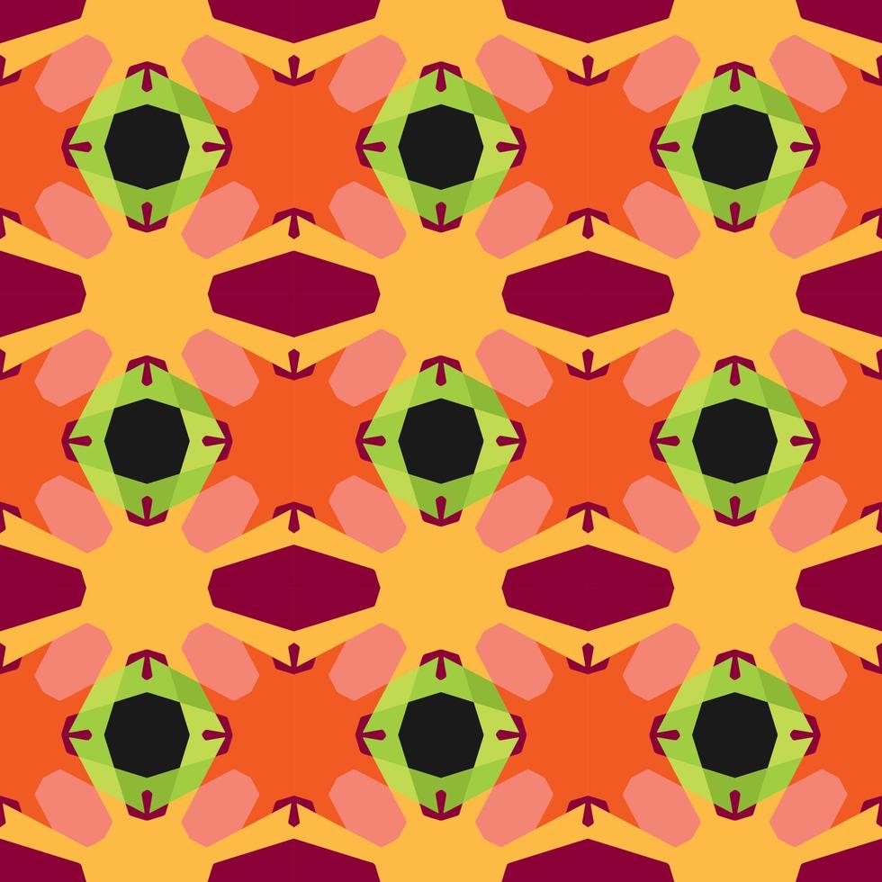 abstract Geometric seamless Pattern from unique shape.can use for wallpaper,gift wraping or background vector