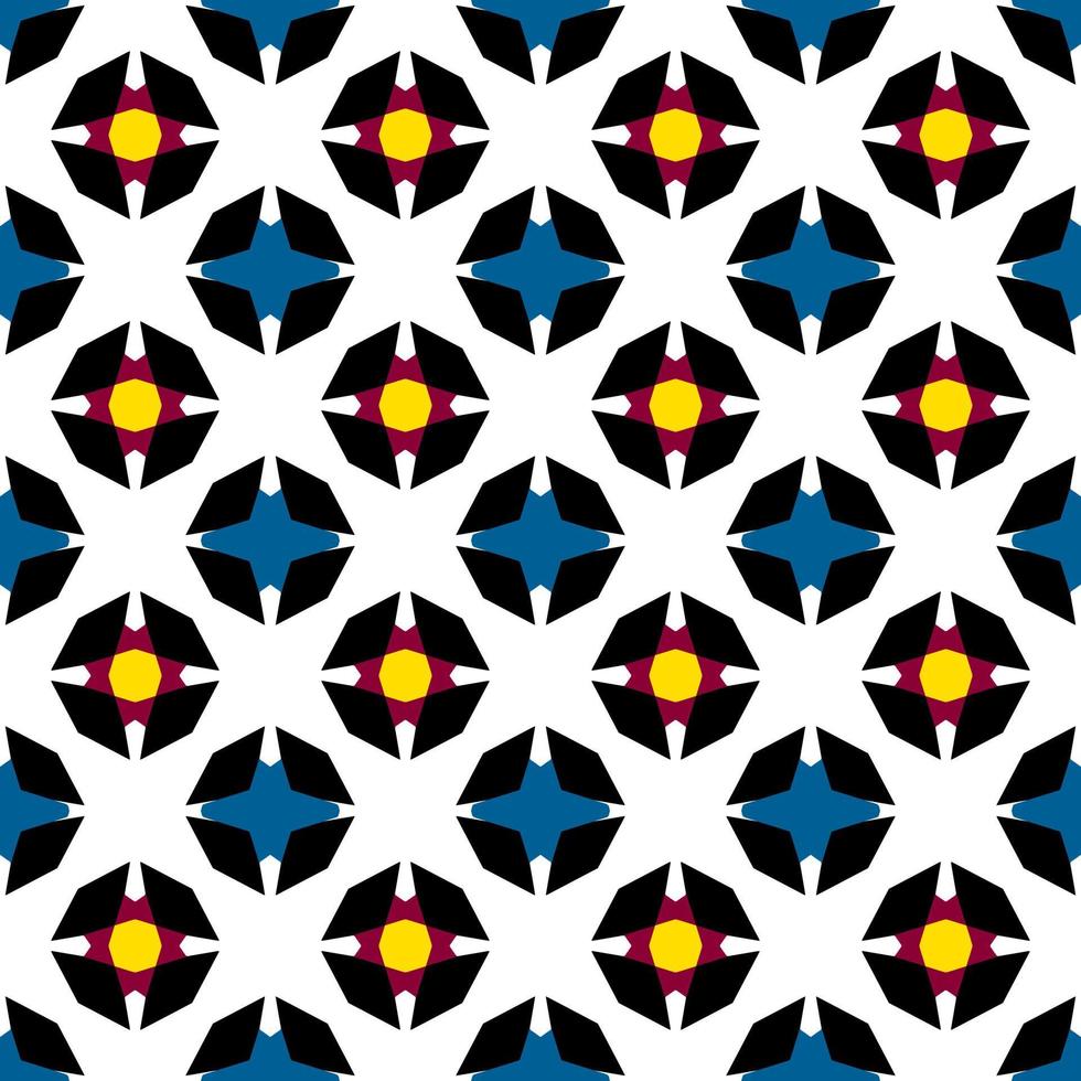 abstract Geometric seamless Pattern from unique shape.can use for wallpaper,gift wraping or background vector