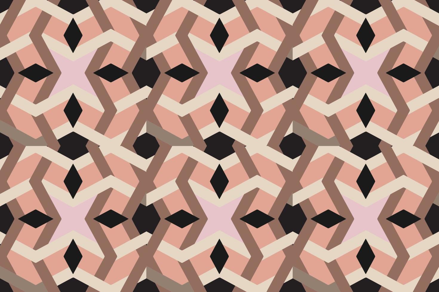 abstract Geometric seamless Pattern from unique shape.can use for wallpaper,gift wraping or background vector