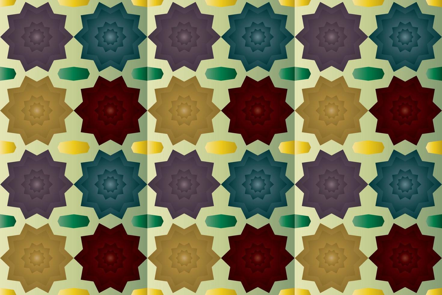 seamless fabric pattern with vintage style vector