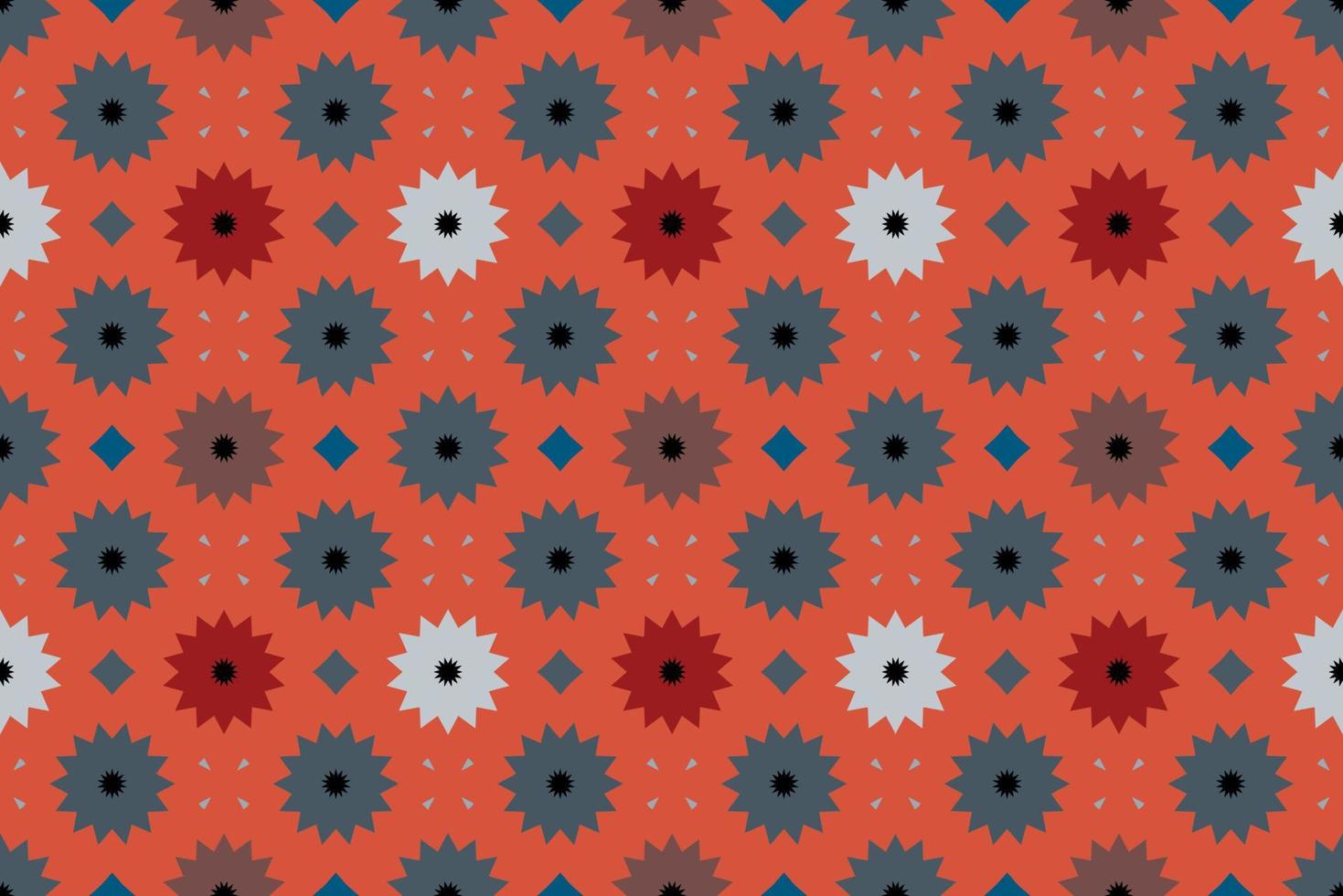 seamless fabric pattern with vintage style vector